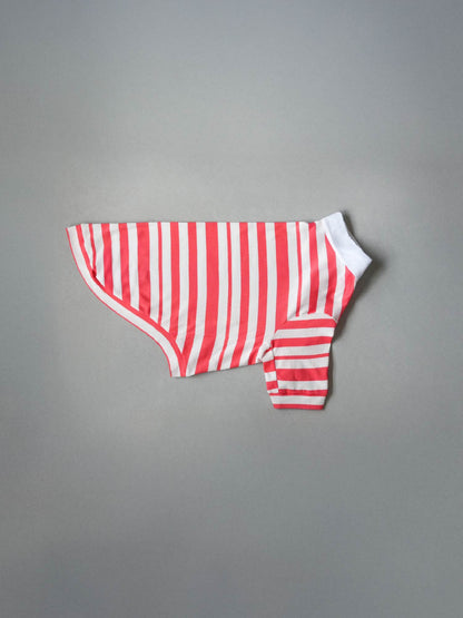 Dogs' Stripe Short-Sleeved Polo-Shirt