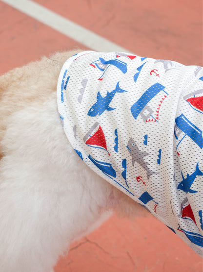 Dogs' Allover Print Vest