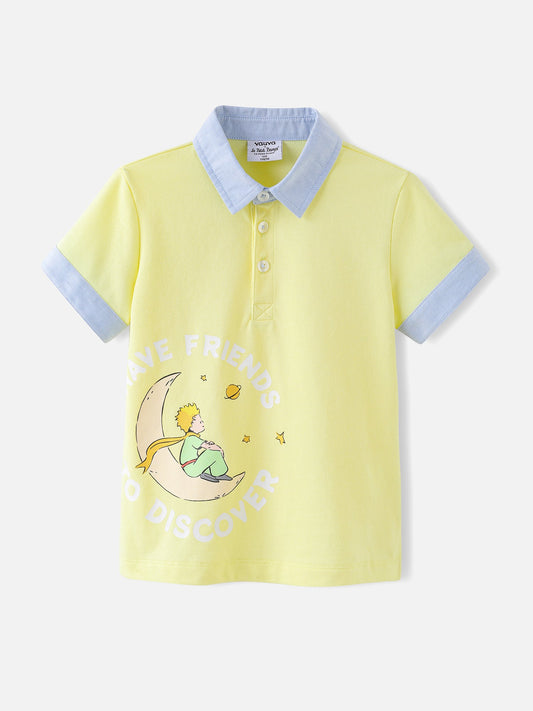 Boys Printed Polo Shirt