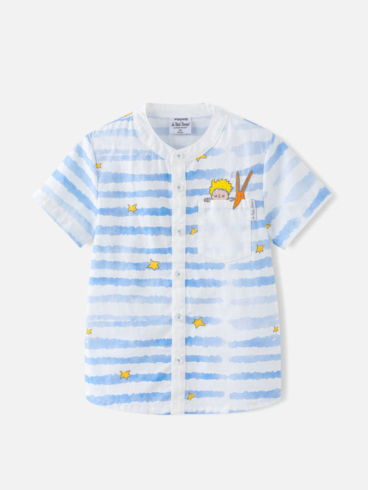 Boys Stripes Short Sleeves Shirt