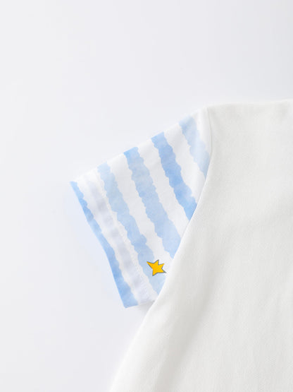 Boys Stripes Printed Shirt