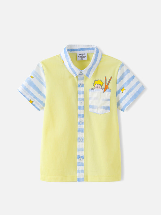 Boys Stripes Printed Shirt