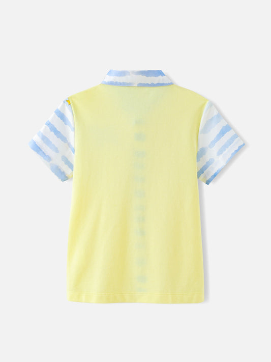 Boys Stripes Printed Shirt