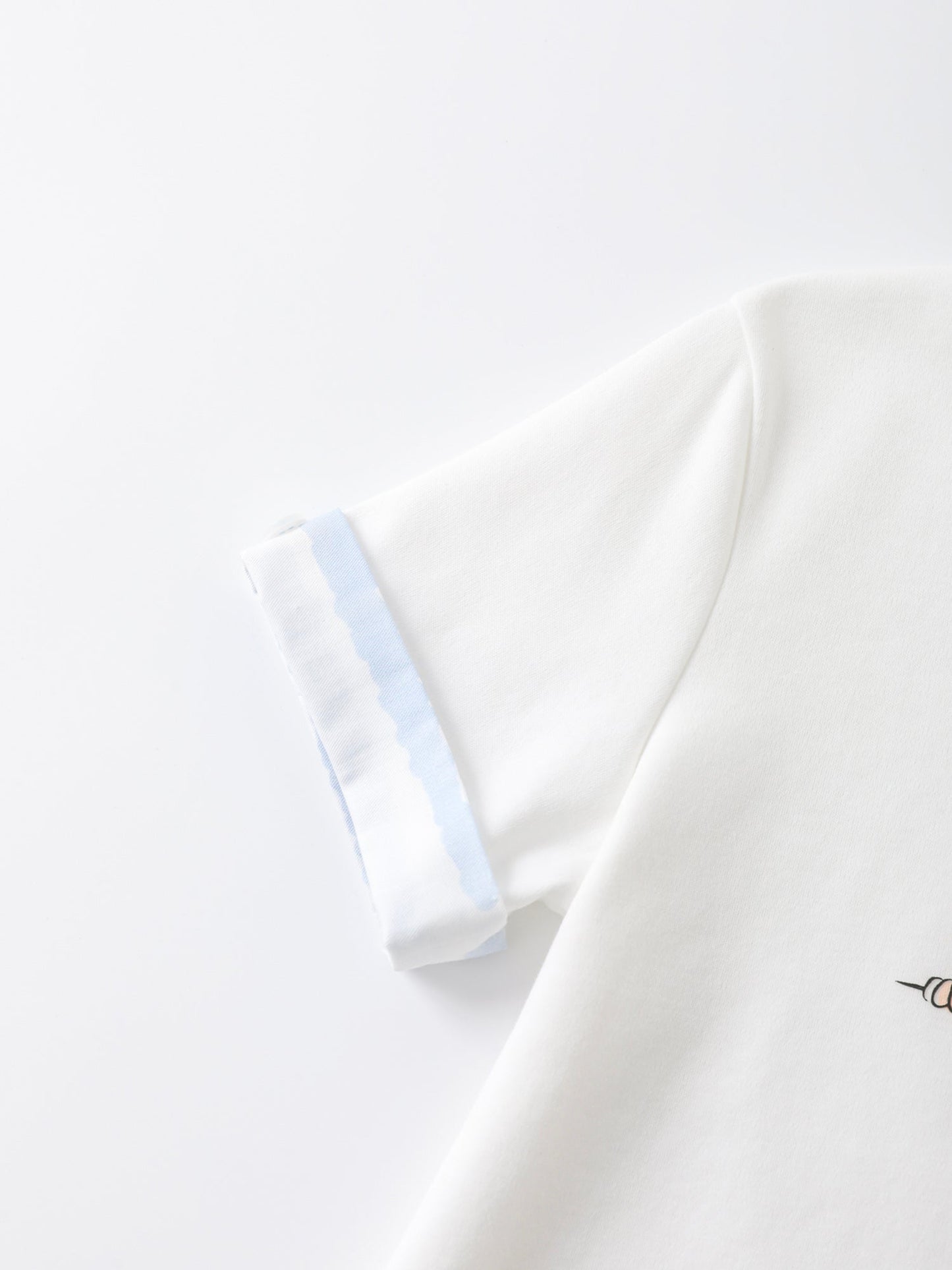 Boys Two Tone Print Tee