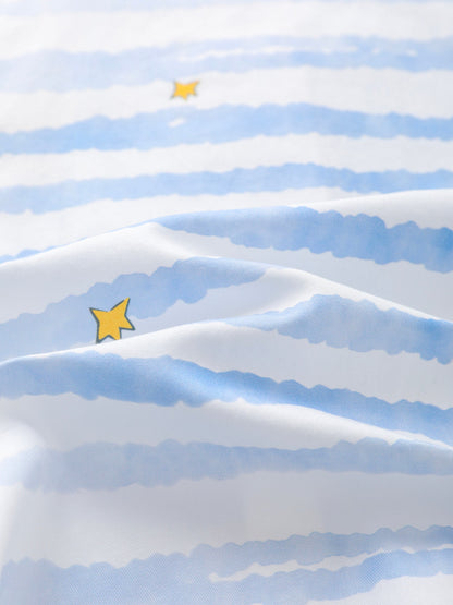 Girls Stripy Ruffle Dress