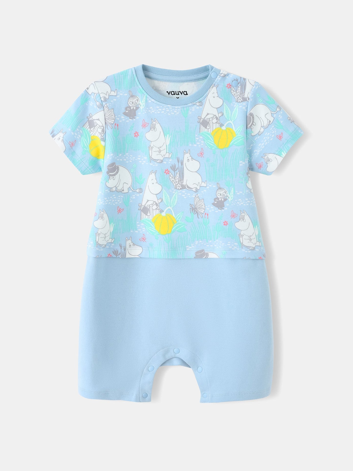 Baby Short Sleeve All-Over Print Romper