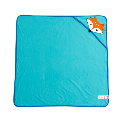 Fox And Bear Blanket Organic Cotton