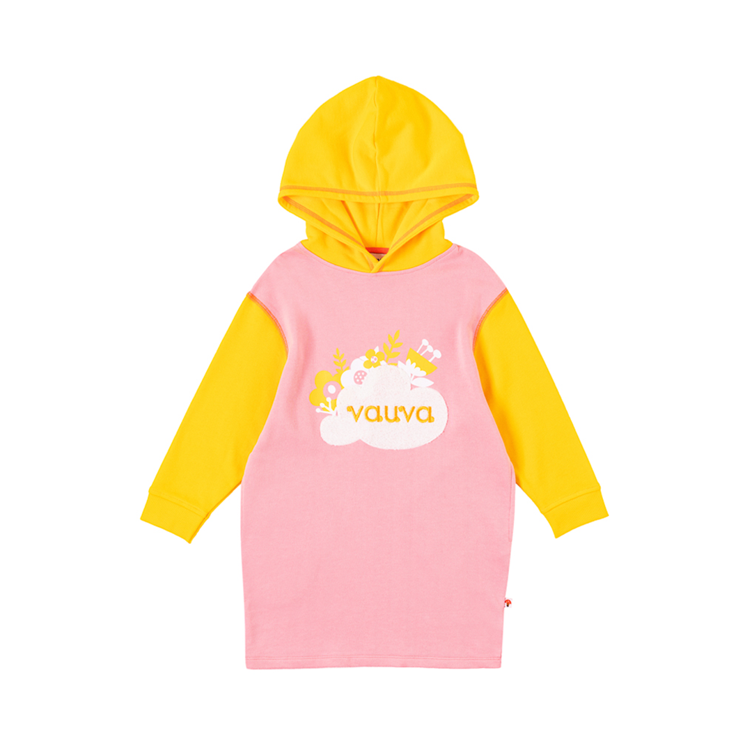 Girls Flower Shrubs Hoodie And Yellow