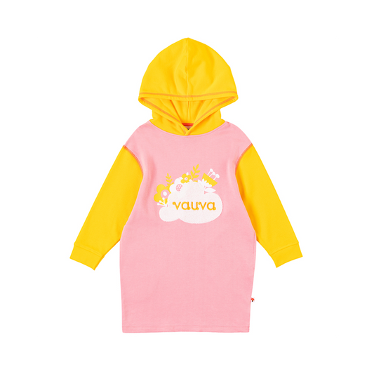 Girls Flower Shrubs Hoodie And Yellow