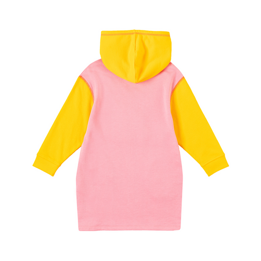Girls Flower Shrubs Hoodie And Yellow