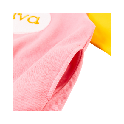 Girls Flower Shrubs Hoodie And Yellow
