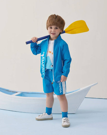 Boy Sailor Hook Embroidered Shorts