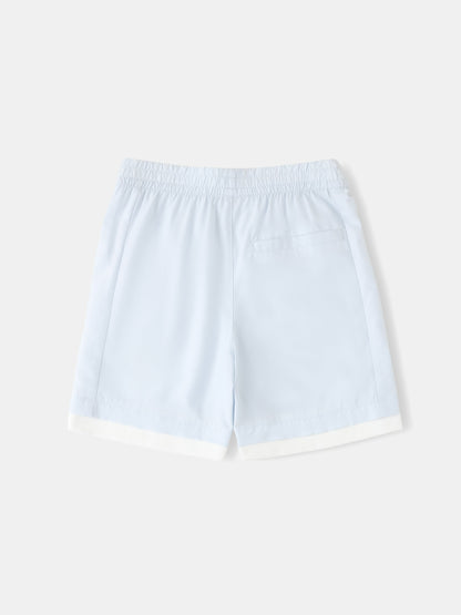 Kid 2-Layer Lemon Tea Print Shorts