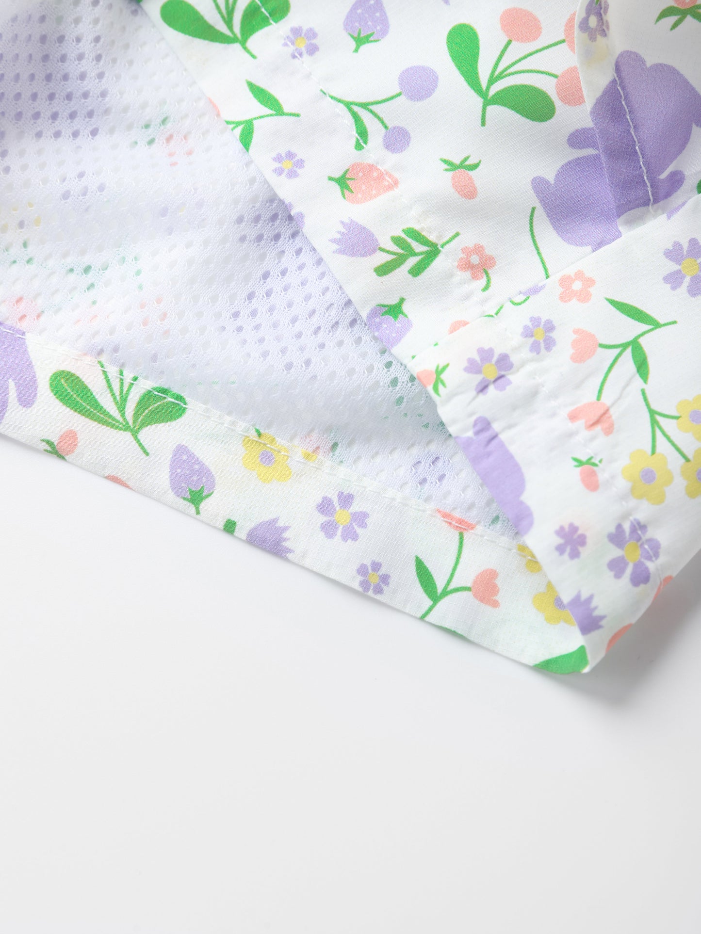 Kid All-Over Bunny Print Layered Shorts