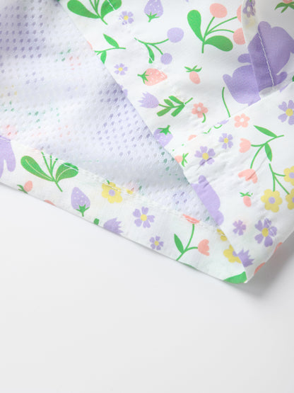 Kid All-Over Bunny Print Layered Shorts