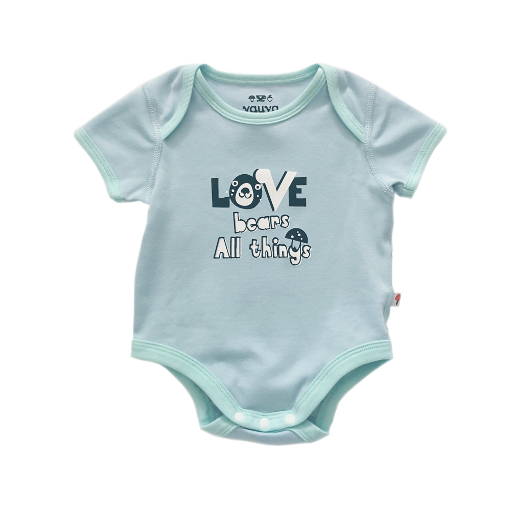 Baby Organic Cotton Romper Set - Bear & Love