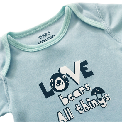 Baby Organic Cotton Romper Set - Bear & Love