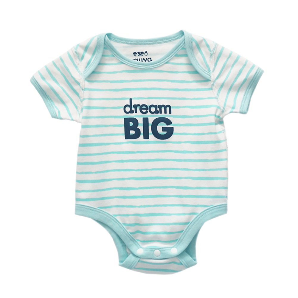 Baby Organic Cotton Romper Set - Ocean Whale & Blue Stripes