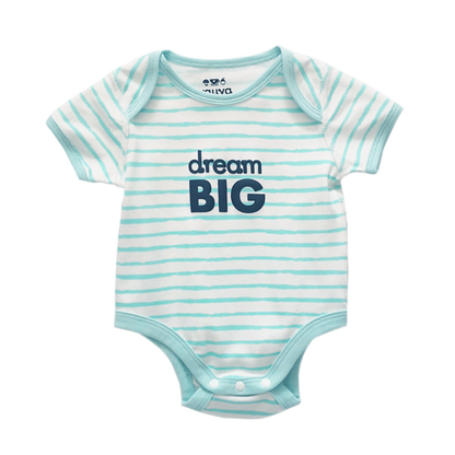 Baby Organic Cotton Romper Set - Ocean Whale & Blue Stripes