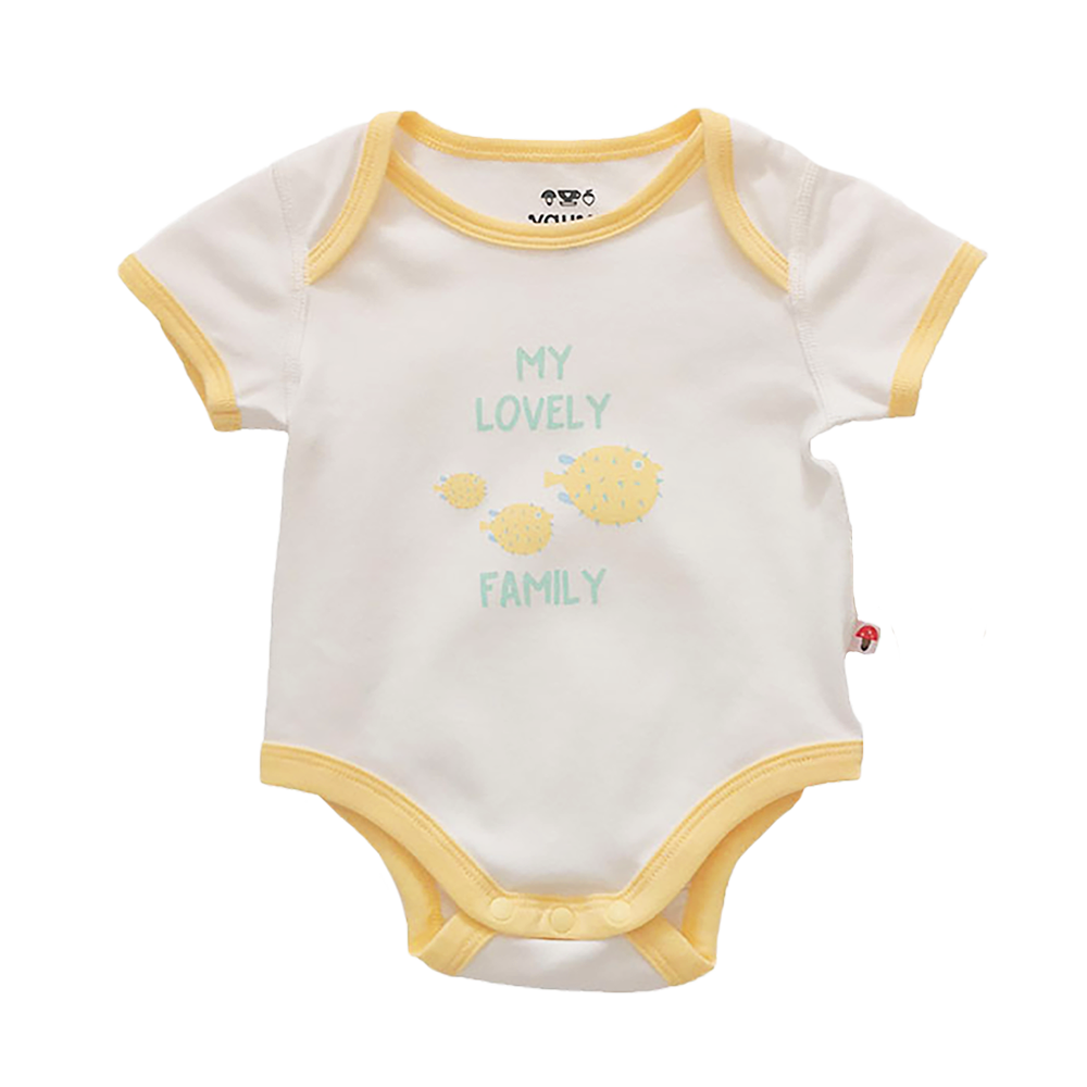 Baby Organic Cotton Romper Set - Whale & Fugu