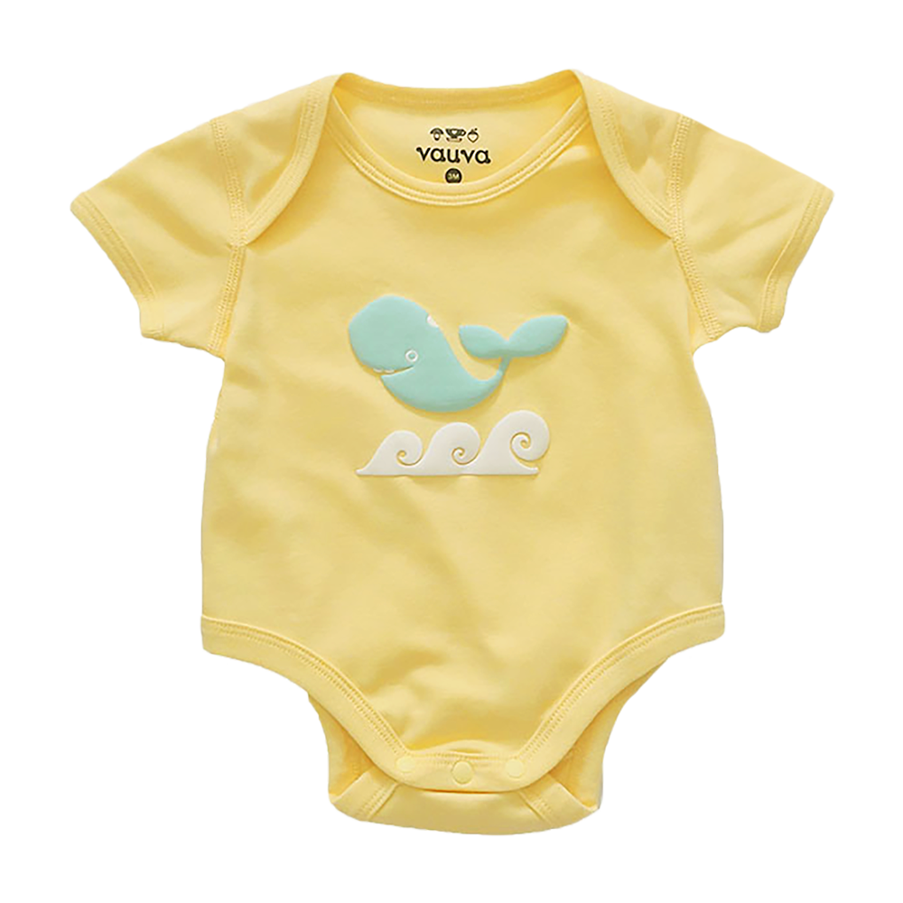 Baby Organic Cotton Romper Set - Whale & Fugu