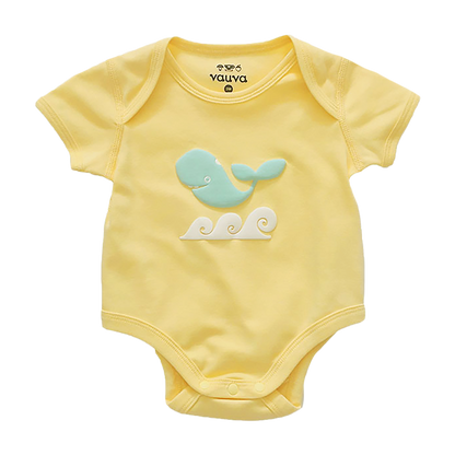 Baby Organic Cotton Romper Set - Whale & Fugu