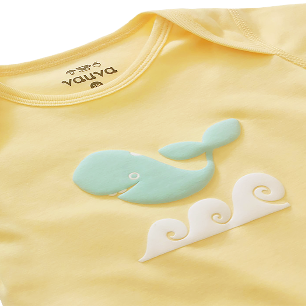 Baby Organic Cotton Romper Set - Whale & Fugu