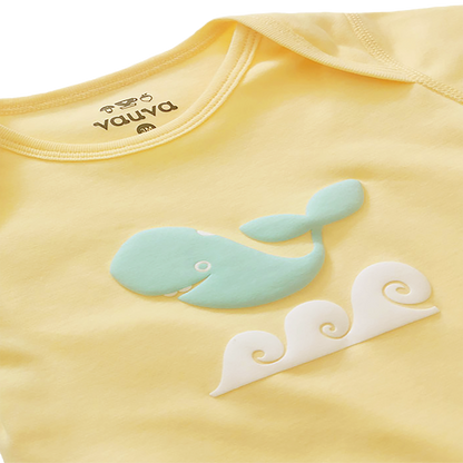 Baby Organic Cotton Romper Set - Whale & Fugu