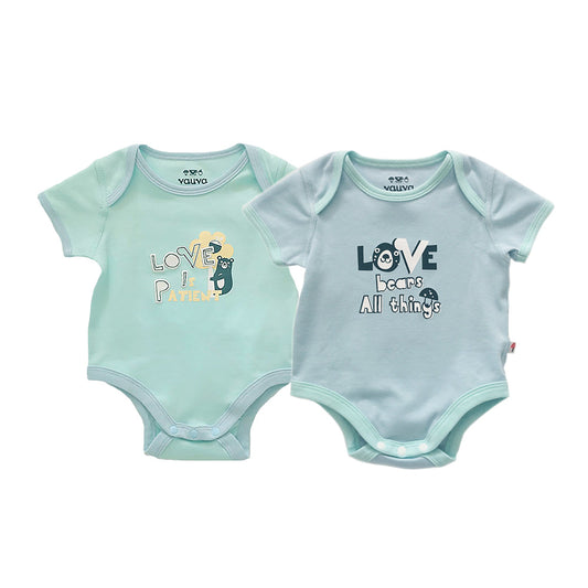 Baby Organic Cotton Romper Set - Bear & Love