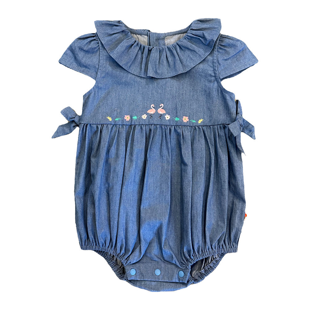 Vauva SS23 Safari-女嬰動物印花棉緊身衣褲