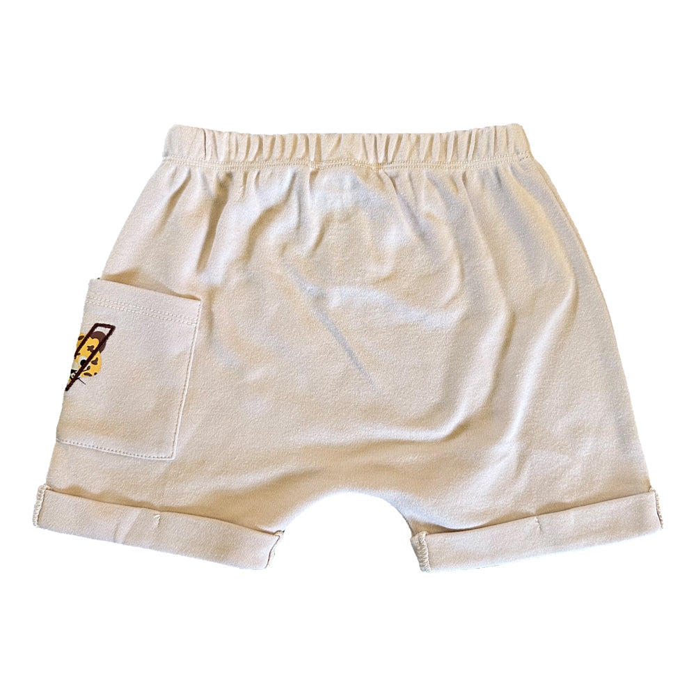 Baby Boys Leopard Logo Puff Pocket Shorts