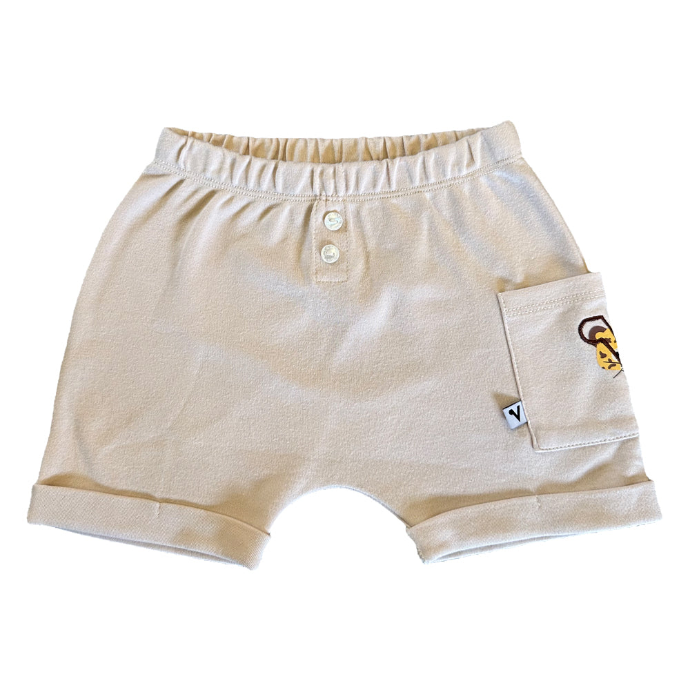 Baby Boys Leopard Logo Puff Pocket Shorts