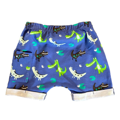 Baby Boys Crocodile Print Puff Shorts
