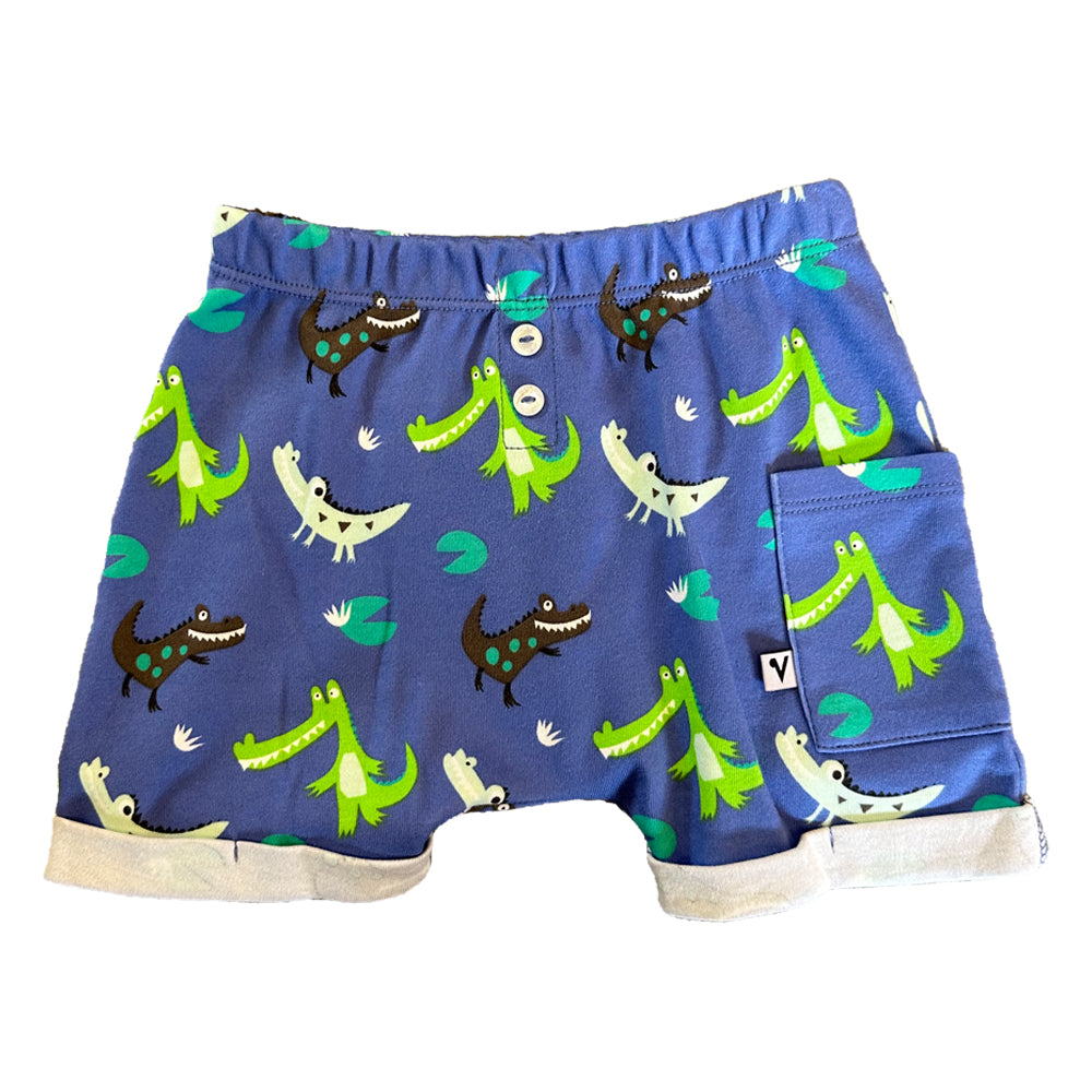 Baby Boys Crocodile Print Puff Shorts