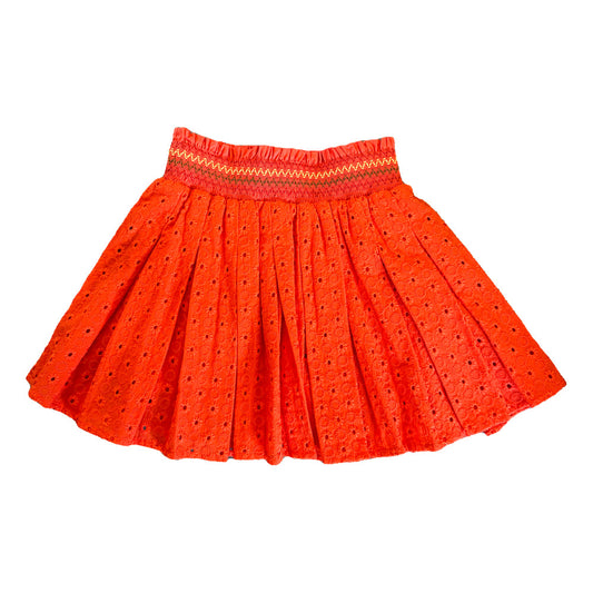 Girls Eyelet Cotton Skirt