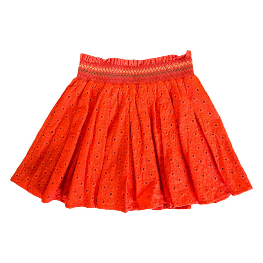 Girls Eyelet Cotton Skirt