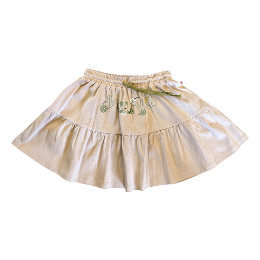 Girls Print Cotton Skirt