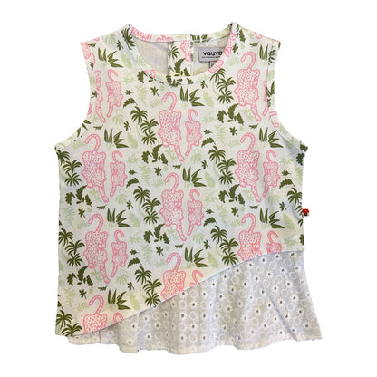 Girls Forest Print Cotton Vest