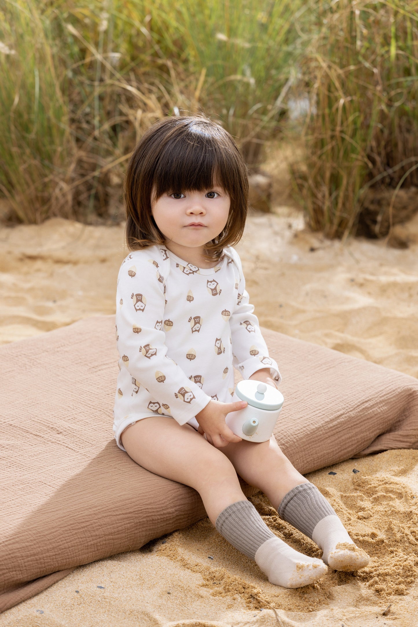 Vauva BBNS - Baby Anti-bacterial Organic Cotton Bodysuits (2-pack) model image front 