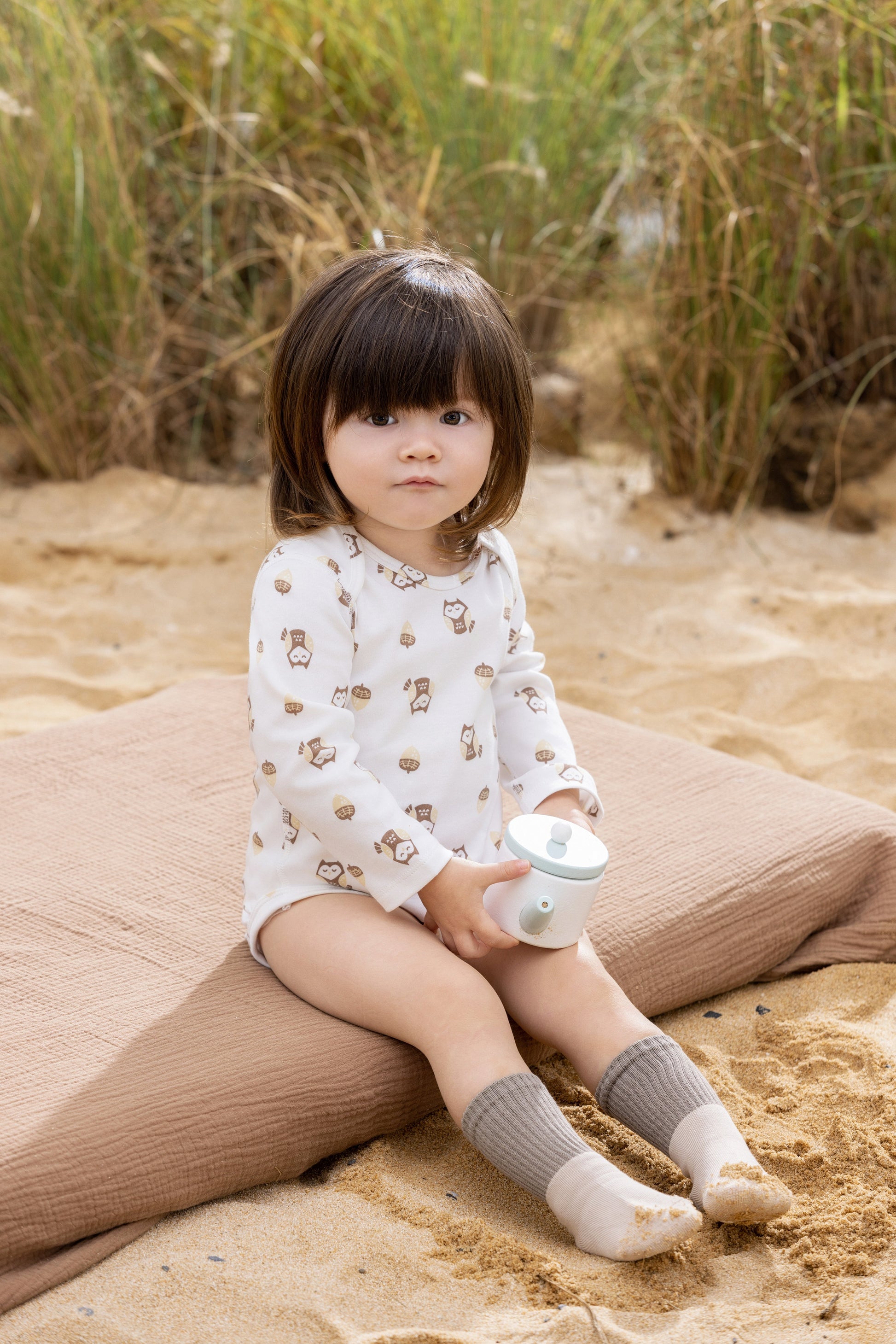 Vauva BBNS - Baby Anti-bacterial Organic Cotton Bodysuits (2-pack) model image front 