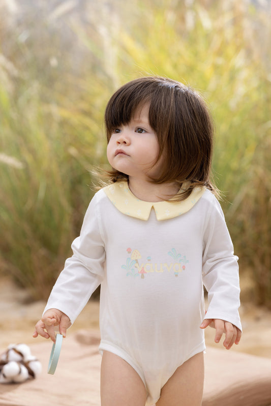 Vauva BBNS - Organic Cotton Square Collar Bodysuits (2-pack) model image front -02