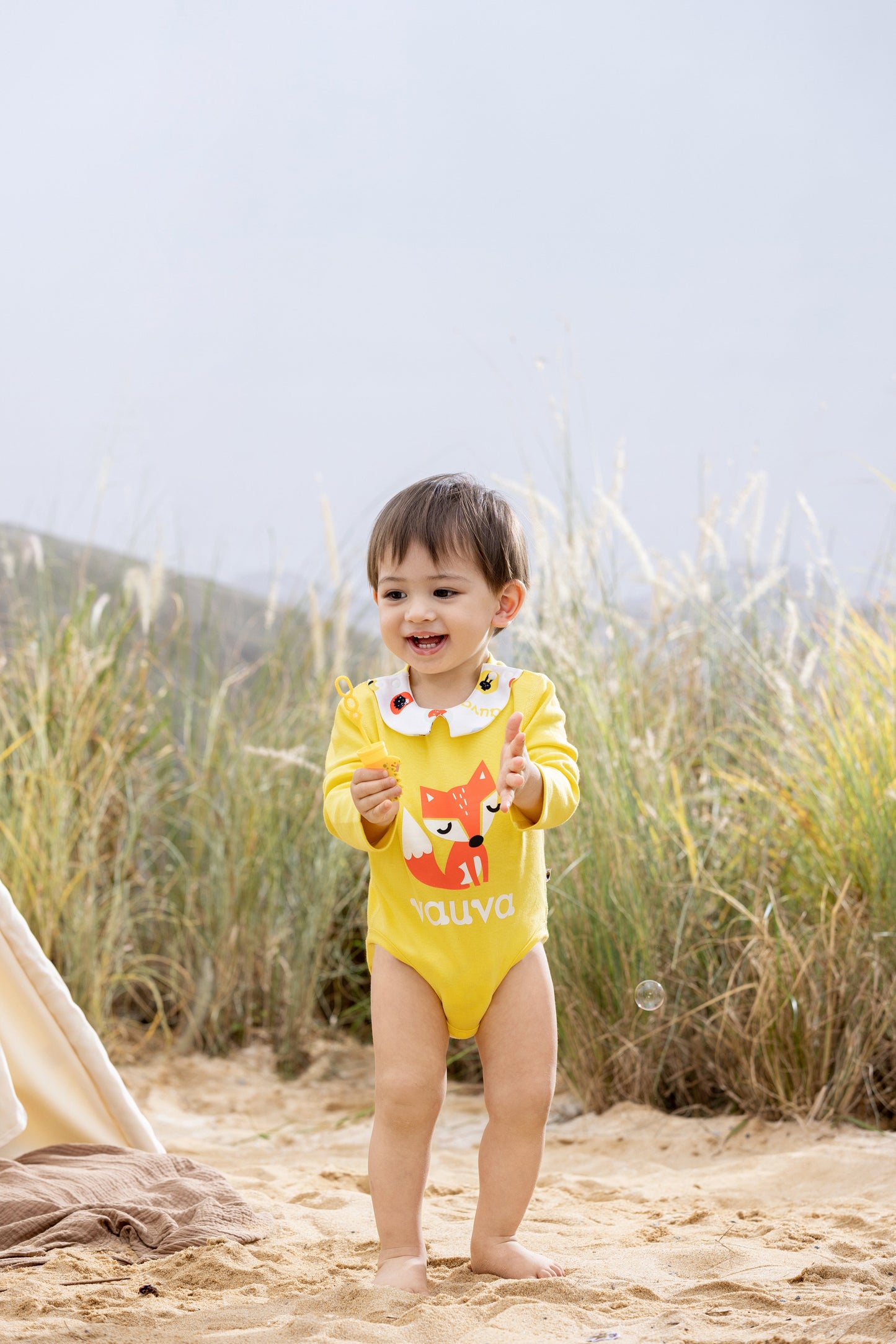 Vauva BBNS - Baby Organic Cotton Crew Neck Bodysuits (2-Pack) model image front