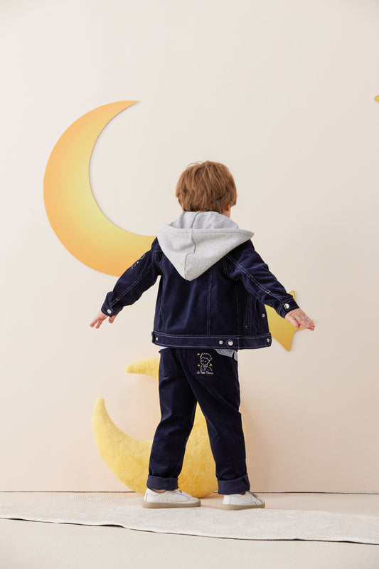 Vauva x Le Petit Prince - Boys Embroidered Corduroy Pants model back