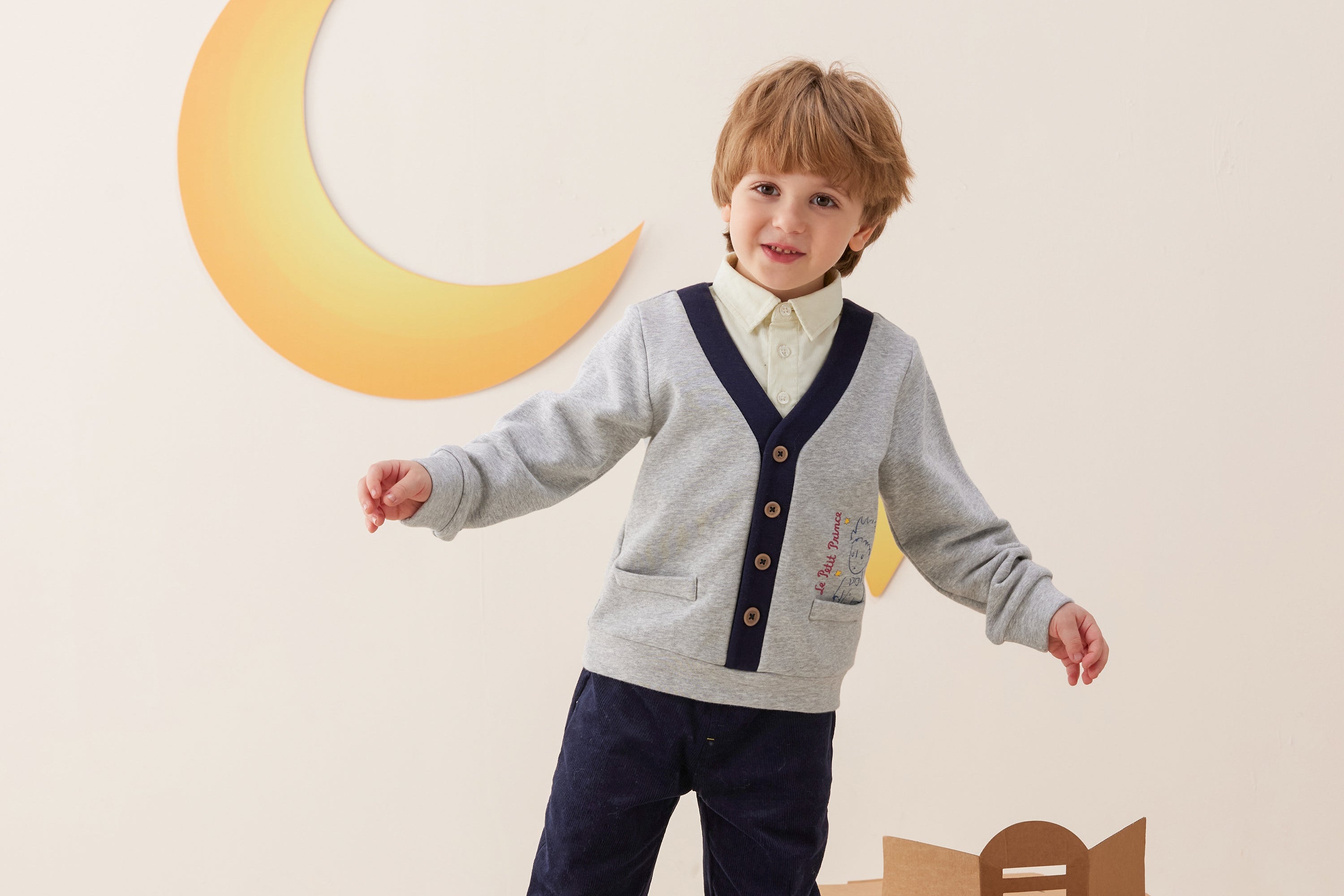 Vauva x Le Petit Prince - Boys Long Sleeve Sweatshirt model front