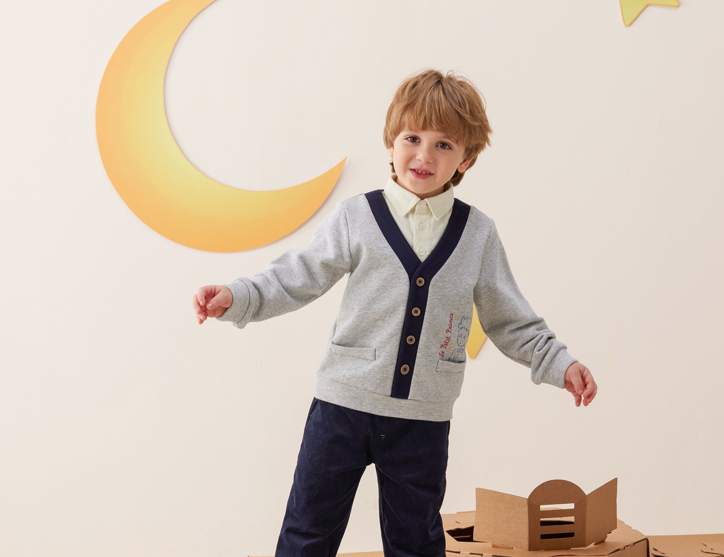 Vauva x Le Petit Prince - Boys Long Sleeve Sweatshirt model front