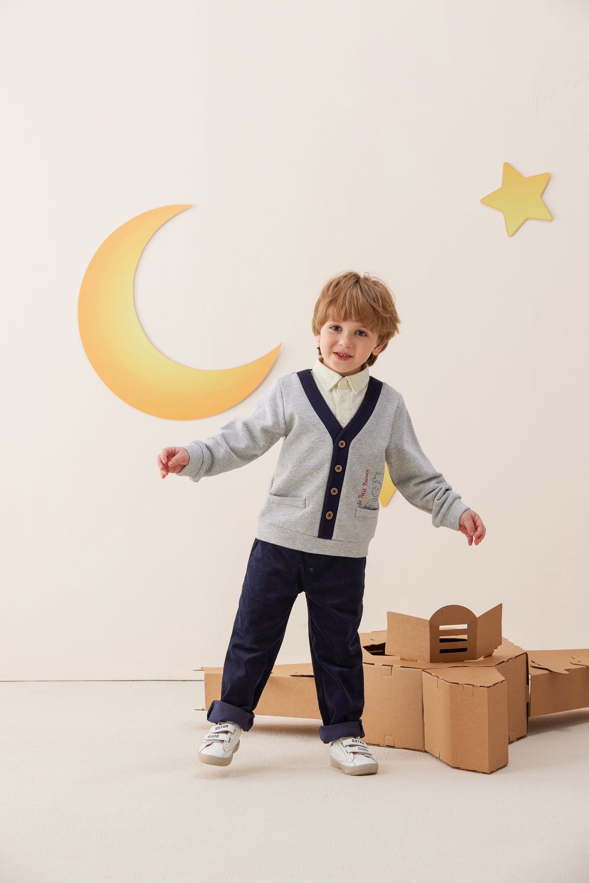 Vauva x Le Petit Prince - Boys Long Sleeve Sweatshirt model front