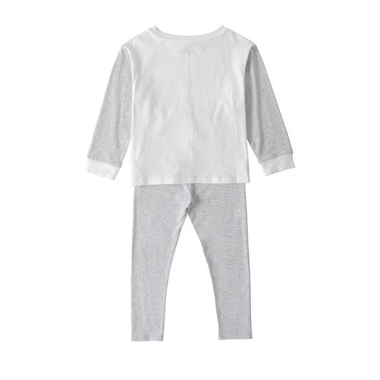 Vauva女孩長袖獨角獸睡衣套件 - 白色