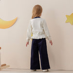 Vauva x Le Petit Prince - Girls Embroidered Corduroy Pants model back