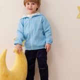 Vauva x Le Petit Prince - Kids Reversible Jacket (Blue) model outside front