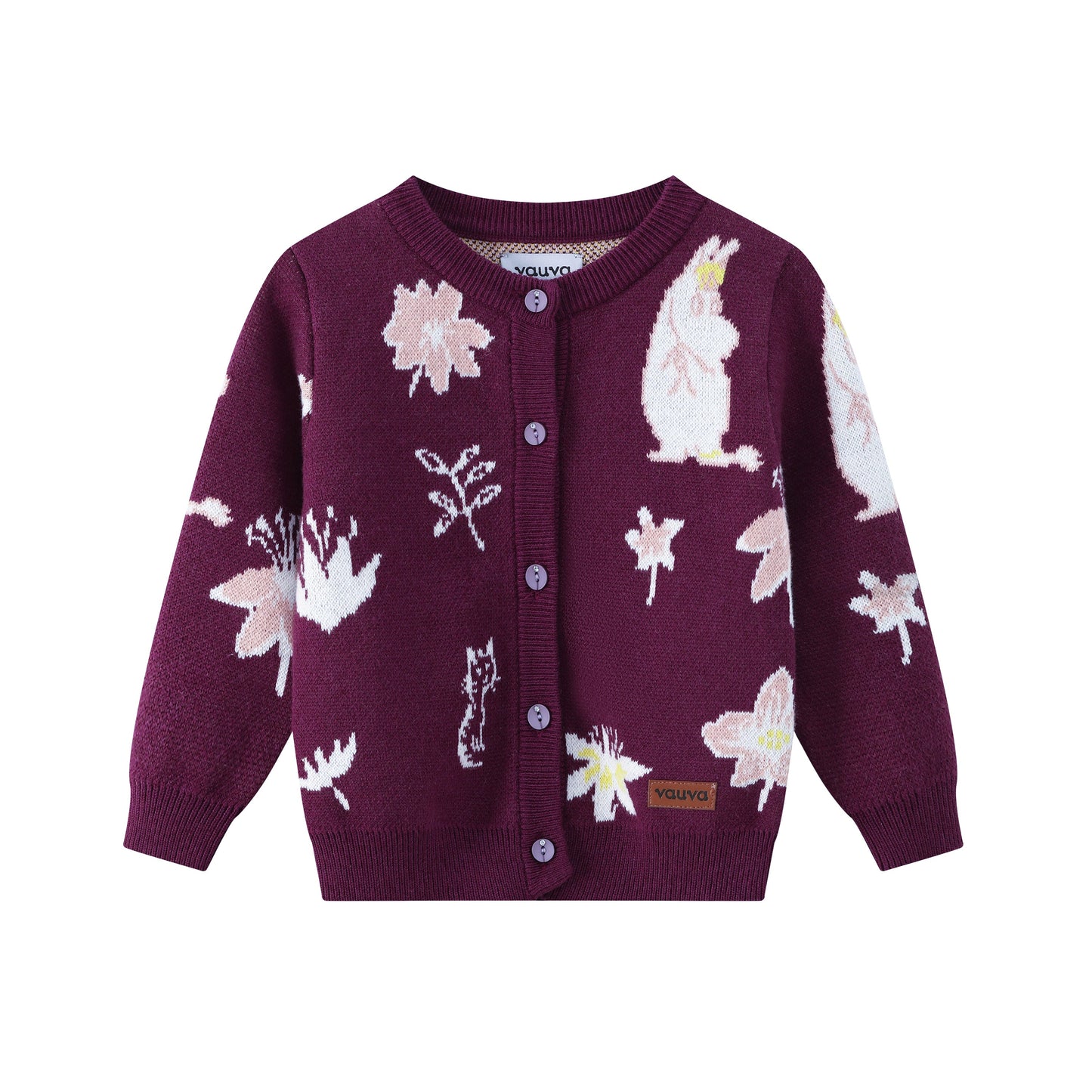 Baby Girls Moomin Pattern Long Sleeve Knit Jacket